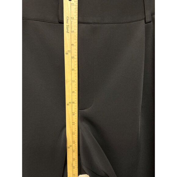 NWT Good American Women's Pants Scuba Knit Black Trouser Zip Pockets Size 16 - Picture 8 of 13